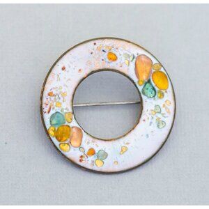 Elvish circle vintage brooch (C7)